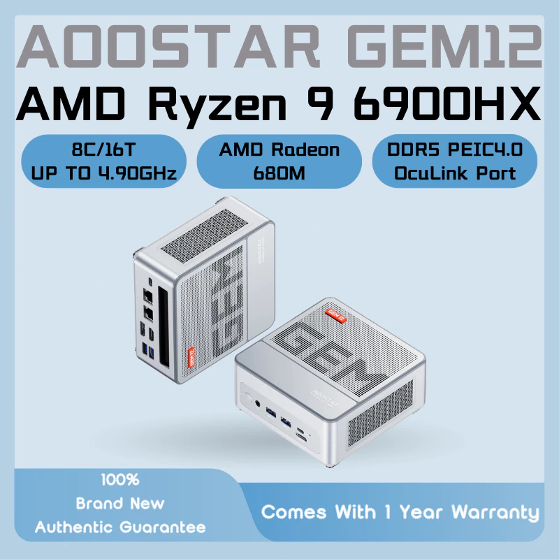 AOOSTAR G5 Ryzen 7 5825U AOOSTAR G5 Mini PC - 16GB RAM, 512GB SSD