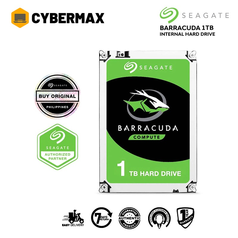 Seagate Barracuda 1TB Internal Hard Disk 3.5 Inch SATA 6Gb/s 500GB