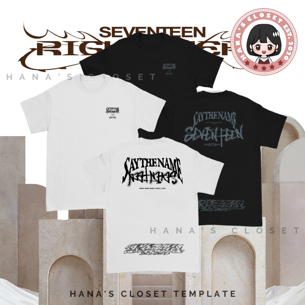 SAY THE NAME SEVENTEEN RIGHT HERE CONCERT Customized Inspired T