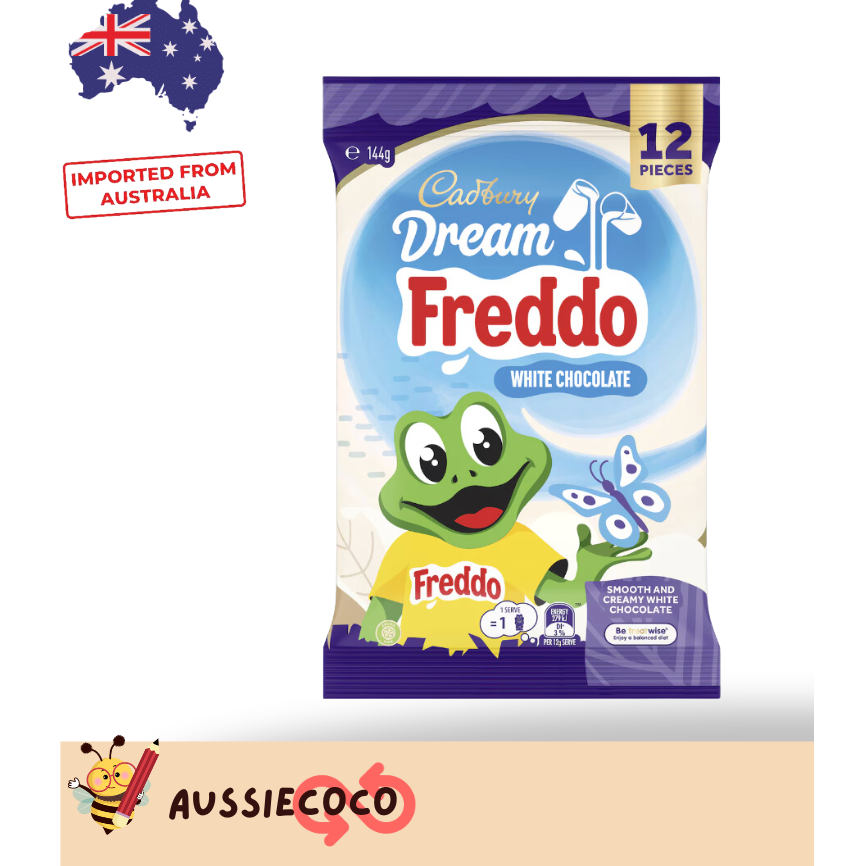 Cadbury Dream Freddo White Chocolate Share Pack 12 Mini Bars 144g (may ...