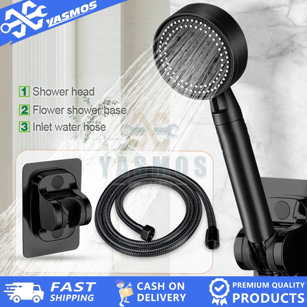 3 in 1 High Pressure Shower Head Set With Shower Hose & Shower Bracket ...