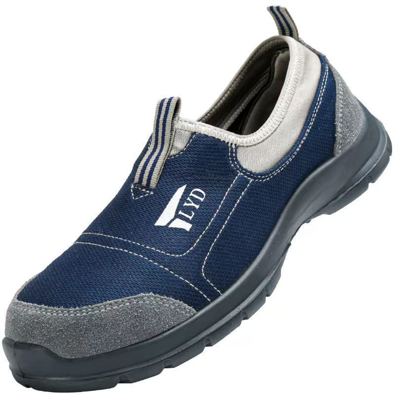 Ready Stock】Safety Shoes Steel Toe Cap Breathable Lightweight No