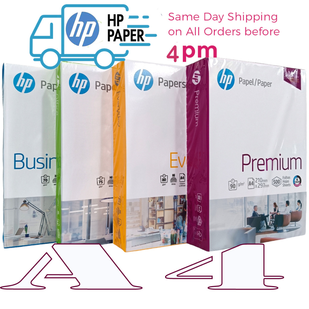HP A4 Bond Paper Multi GSM (70, 75, 80, 90gsm) For Inkjet & Laser