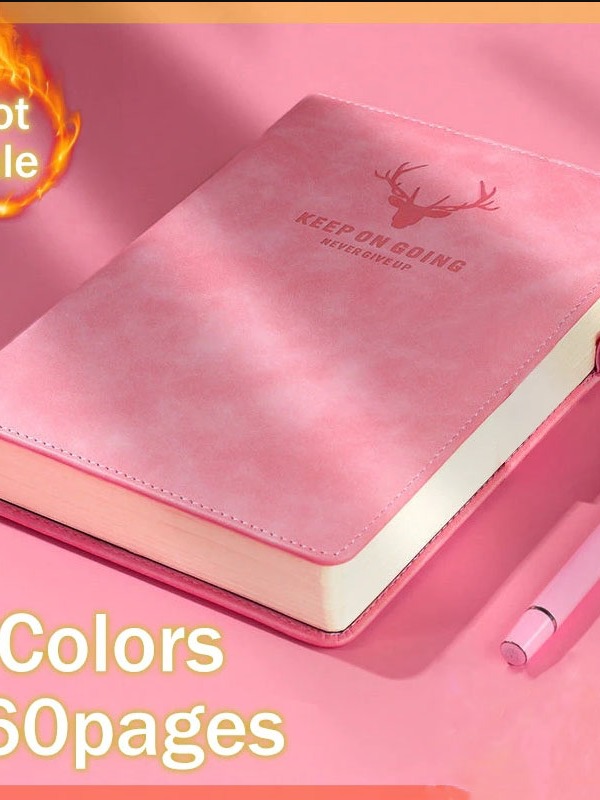 A5 Notebook PU Leather Cover with Buckle School Supplies Gift