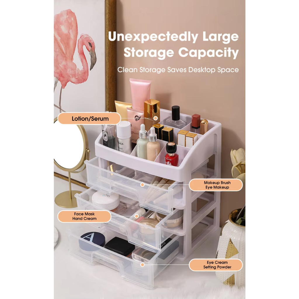 Multi-layer Cosmetic Storage Box Makeup Drawer OrganizerJewelry Nail ...