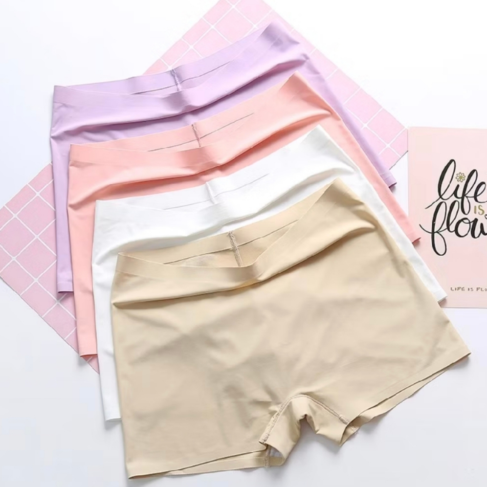 1PC Cycling Boyleg Panty Short For women Made of Ice Silk Seamless