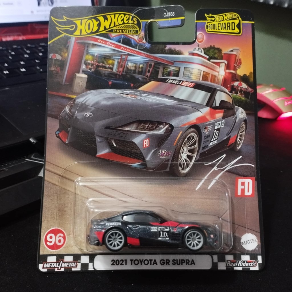 Hot Wheels Premium 2021 Toyota GR Supra (Metallic Black) Boulevard ...