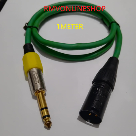 1M XLR male to PL 55 stereo Audio/aux Cable Heavy Duty | Shopee Philippines