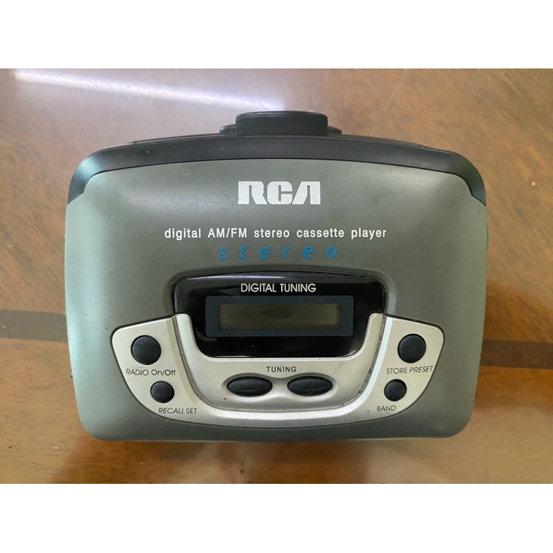 RCA Portable Stereo Cassette Tape Player AM FM Radio Bass Boost RP ...