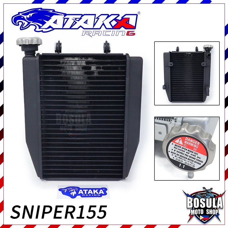 ATAKA Motorcycle Radiator Assy 549ML Yamaha Sniper 155 , Plug and Play ...