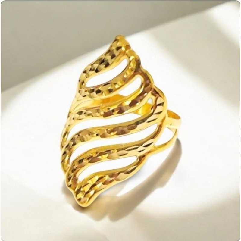 Spiral Power Ring 18k Gold | Shopee Philippines