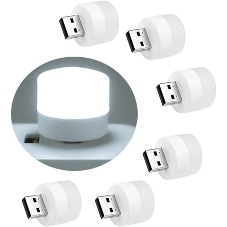 Mini LED Night Light Warm White LED Bulb USB Plug Portable Reading Ball ...