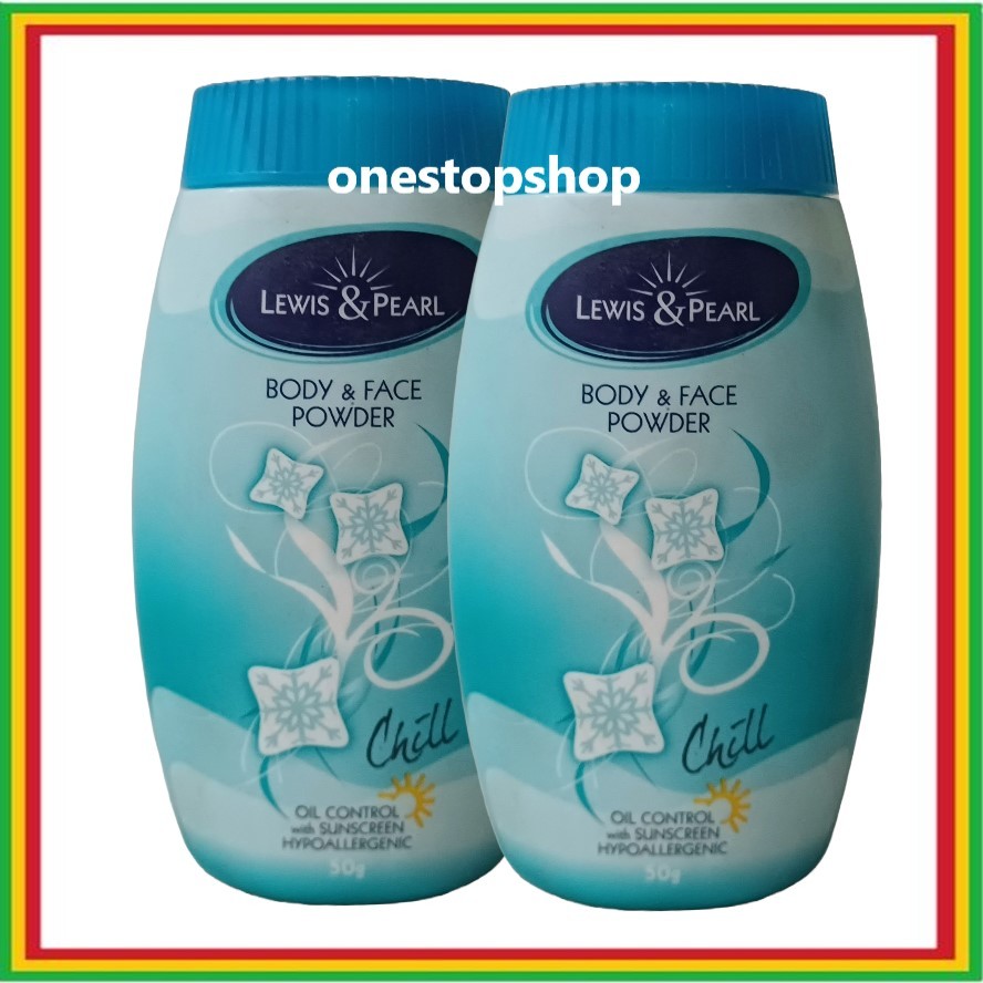 Lewis & Pearl Body and Face Powder Chill 50G x2 | Shopee Philippines