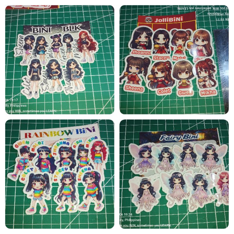 bini chibi stickers (8pcs/set) | Shopee Philippines