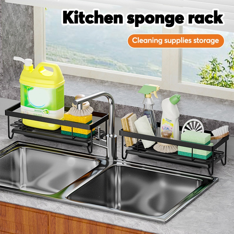 Flat wire sponge rack Kitchen Bathroom Sink Organizer Sponge Holder