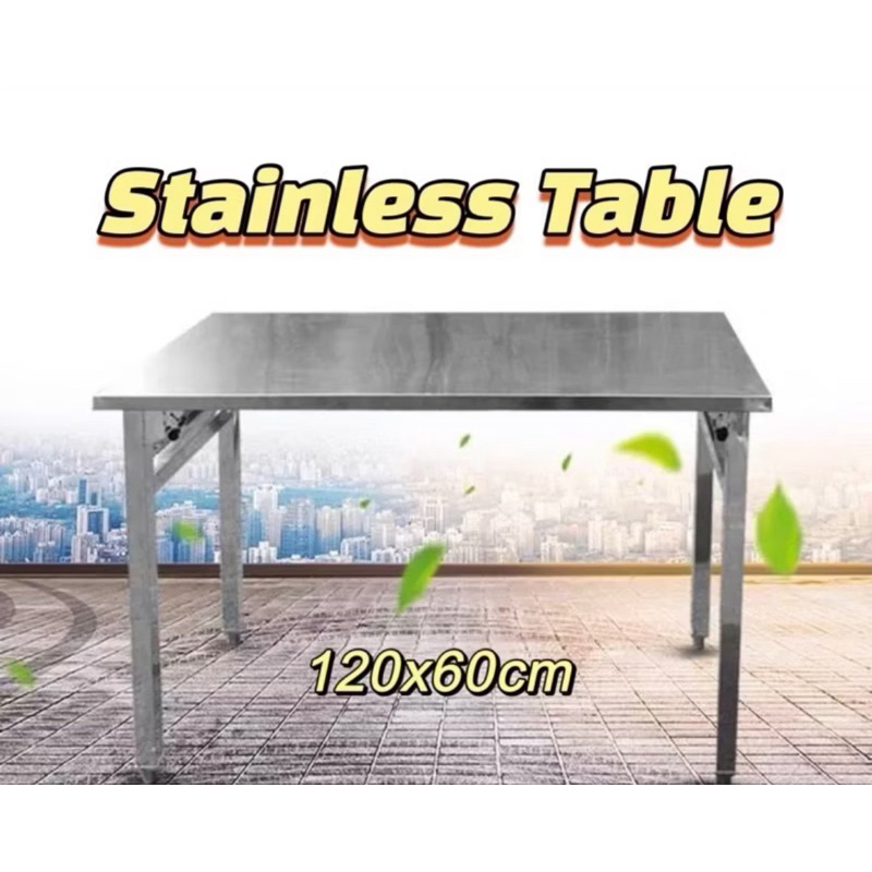 Easyshop888 Stainless Steel Table for kitchen steel foldable table ...