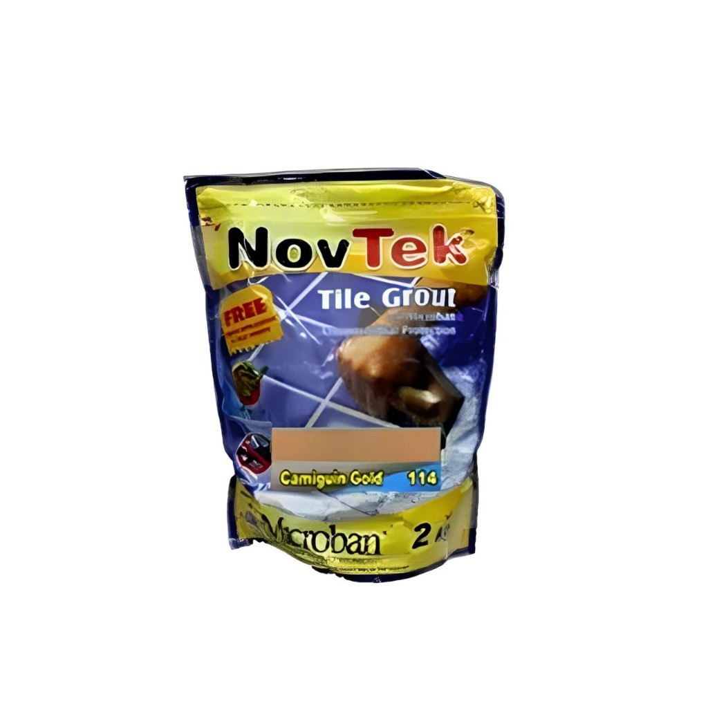 NOVTEK TILE GROUT W/ MICROBAN STANDARD COLOR CAMIGUIN GOLD 2KG | Shopee ...