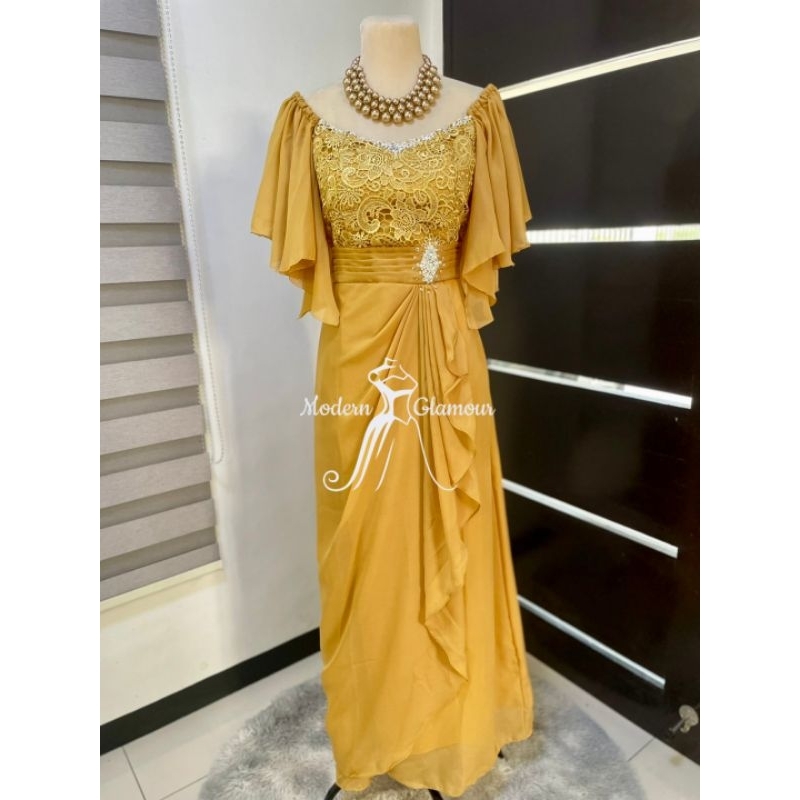 Shop ninang principal sponsor wedding dress for Sale on Shopee Philippines