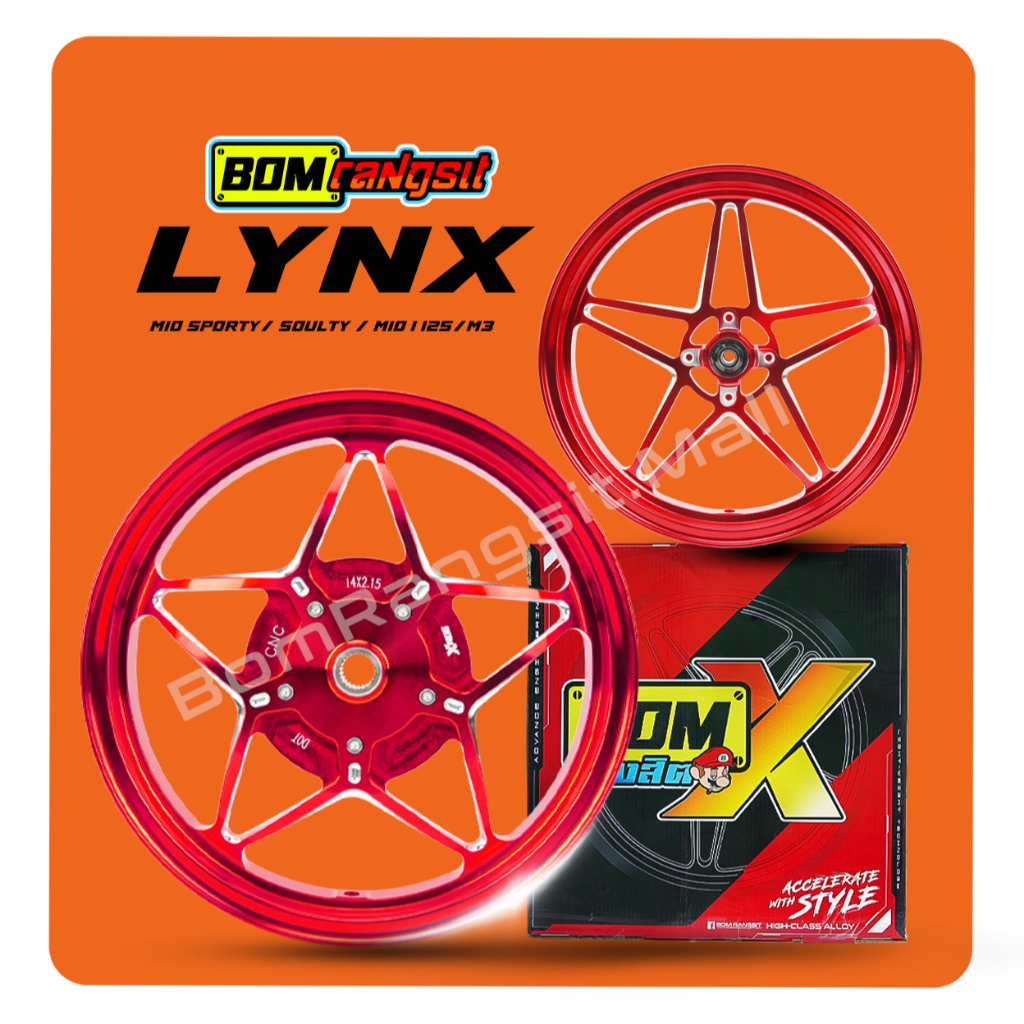 Bom Rangsit BomX Lynx Cnc Mags Mio Sporty/ Mio i 125/M3 Star Mags 14s5 ...