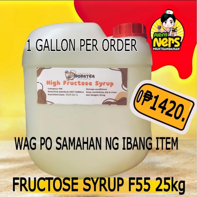 1 GALLON FRUCTOSE 55% 25KG | Shopee Philippines