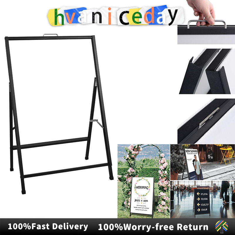 24x36 Inch A Poster Stand with Handle Portable Folding Sidewalk Sign ...