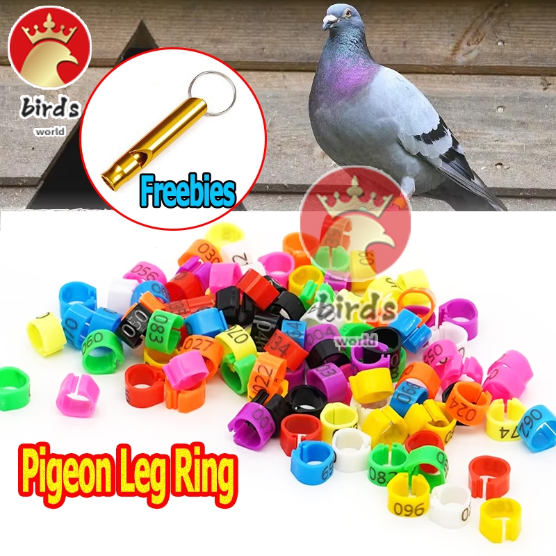 Pigeons Digital Foot ring No.001-100 8mm Birds Markup Digital Clip foot ...