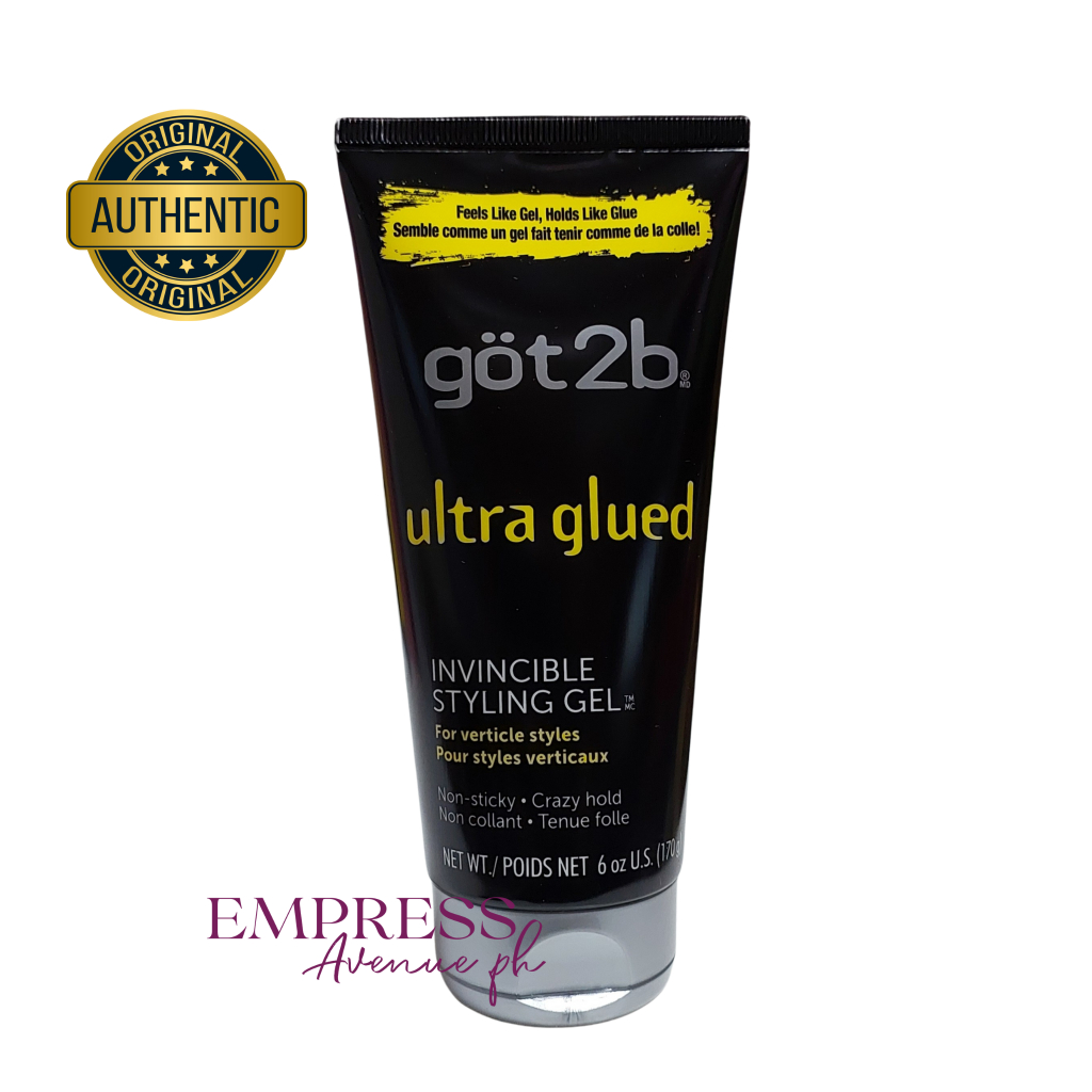 Got2b Ultra Glued Invincible Styling Hair Gel, NonSticky Crazy Hold