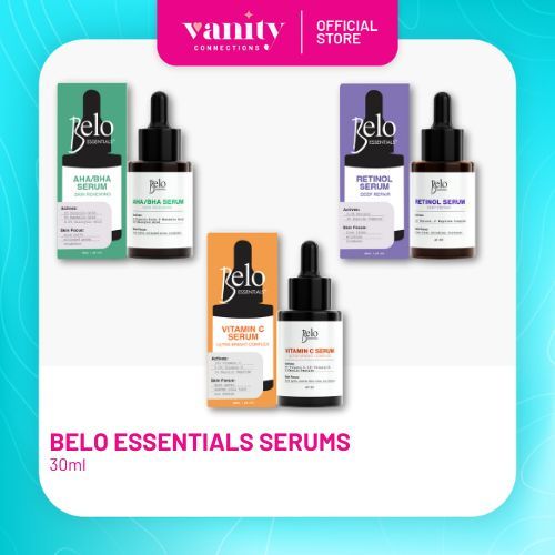 BELO ESSENTIALS SERUM 30ml in RETINOL, VITAMIN C, and AHA/BHA | Shopee ...