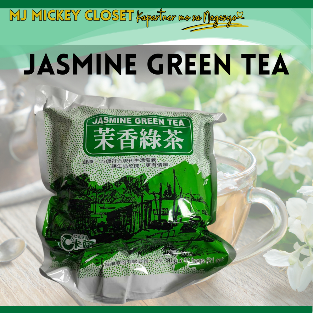 Casa Jasmine Green Tea/ Teabag for Milktea 600g (10x60g) | Shopee ...