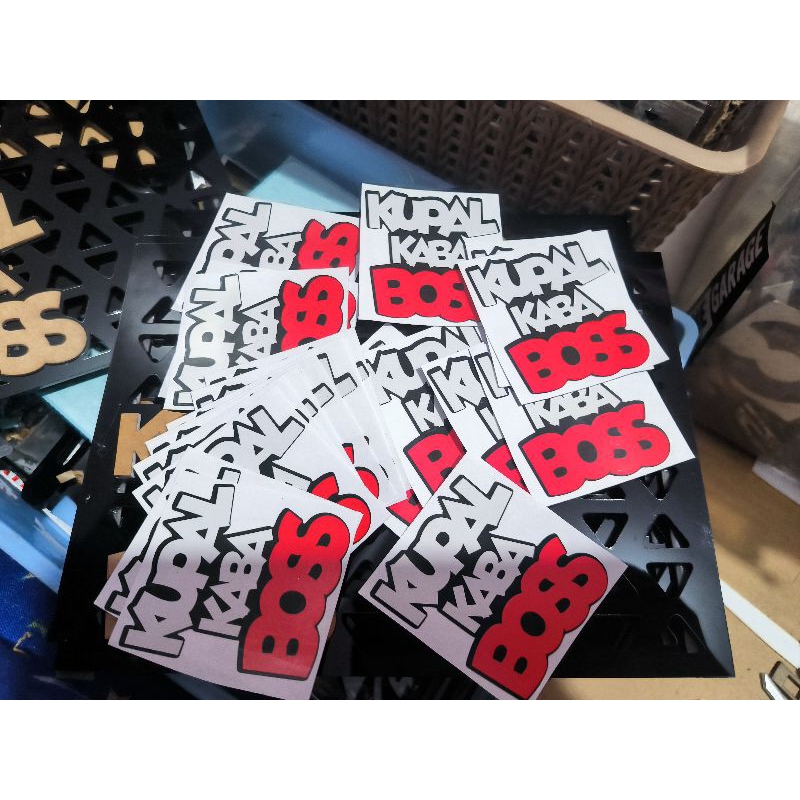 3pcs Kup_4l Kaba Boss Motorcycle Sticker for only 10 pesos | Shopee ...