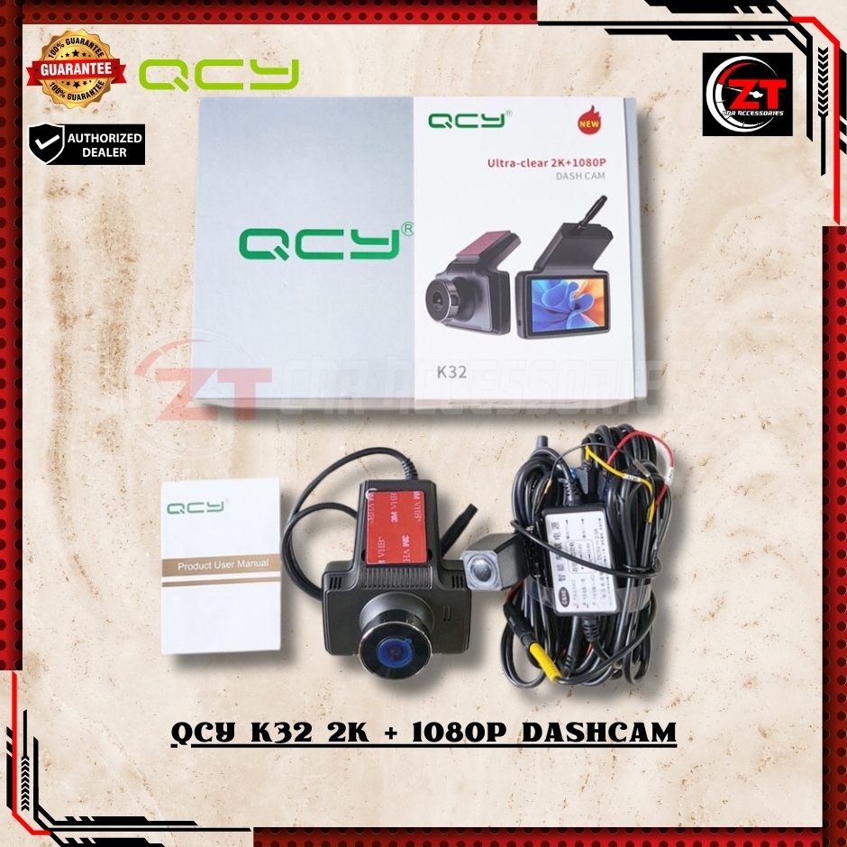 QCY K32 2000p Resolution Voice Command Dashcam | Shopee Philippines