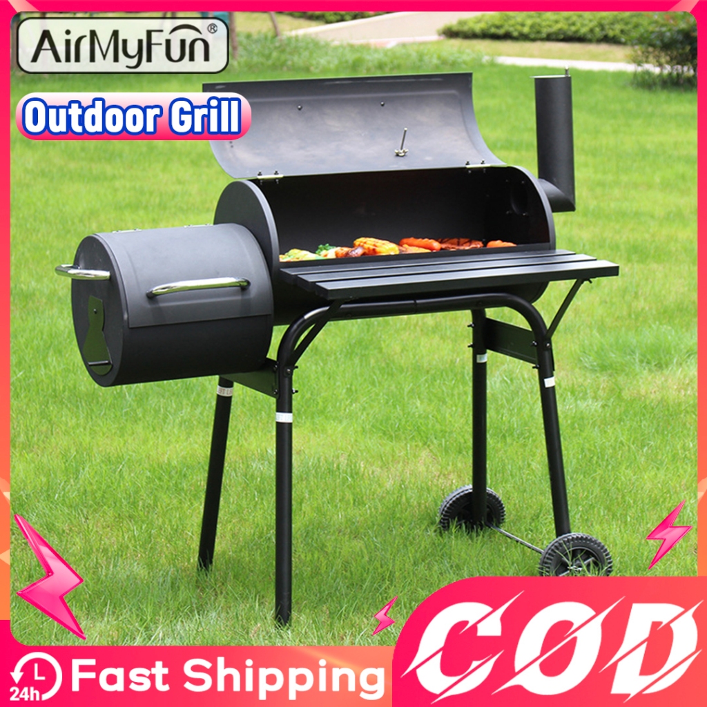 Outdoor Grill Heavy Duty Barbecue Grill Classic Smoker Grill With Stand