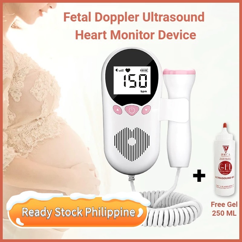 [Free Gel] Fetal Doppler Heartbeat monitor for baby Heart Rate Monitor ...