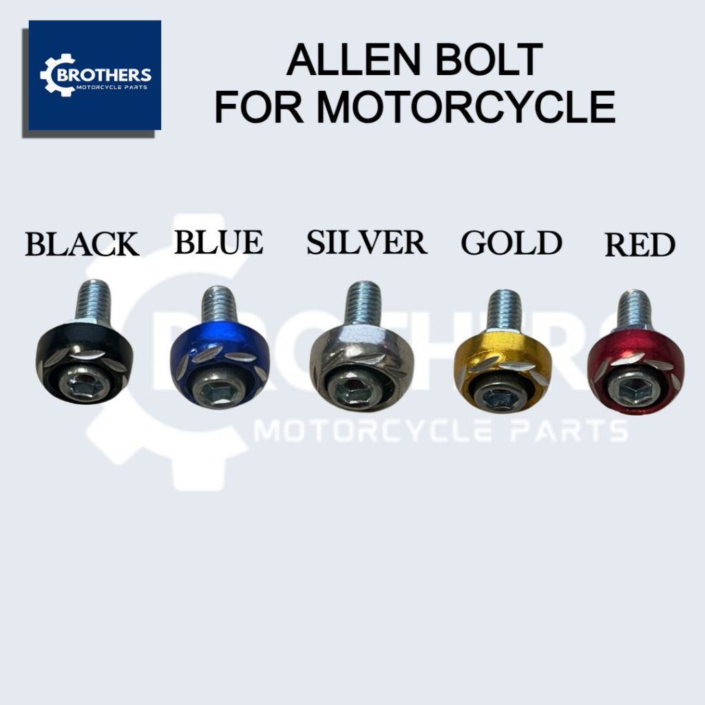 Allen Bolt for your Motorcycle (Black, Gold, Silver, Blue, Red ...