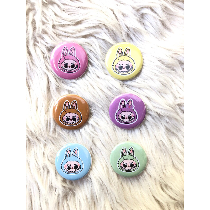 6 pcs Labubu mini button pin/badge | Shopee Philippines