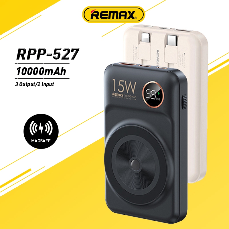 Remax RPP-527 10000mAh Wireless Magnetic Fast Charging Powerbank 20W+22 ...
