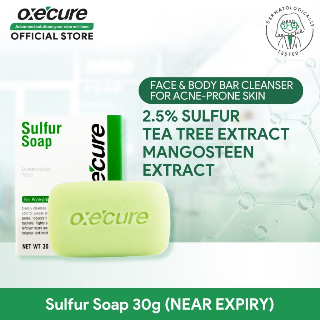 [NEAR EXPIRY OCT 2025] OXECURE Sulfur Soap 30g Shopee Philippines