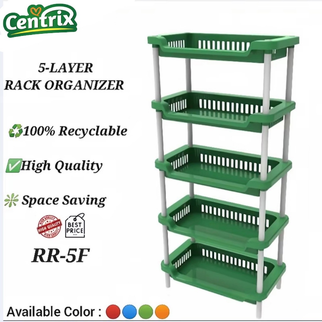 Centrix Bathroom kitchen Rack rectangular shelving RR3F-4F-5F Organiser ...
