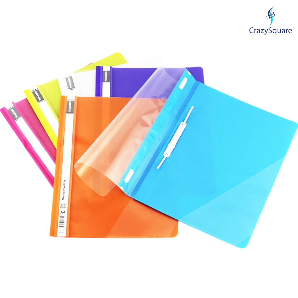 CSQUARE Fc Colored Plastic Folder Management File with Fastener for ...
