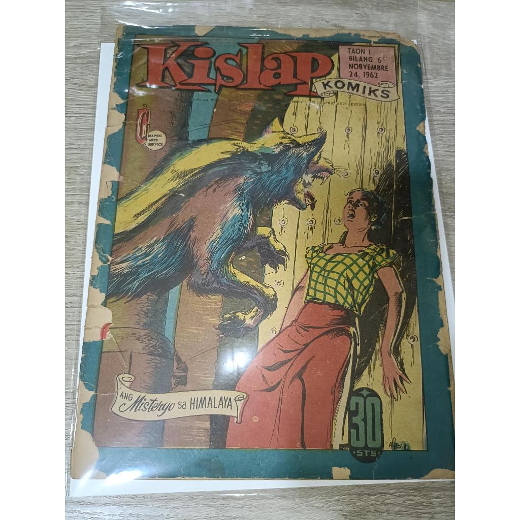 KISLAP komiks #6 Nobyembre 24, 1962 (detached / low grade) missing back ...