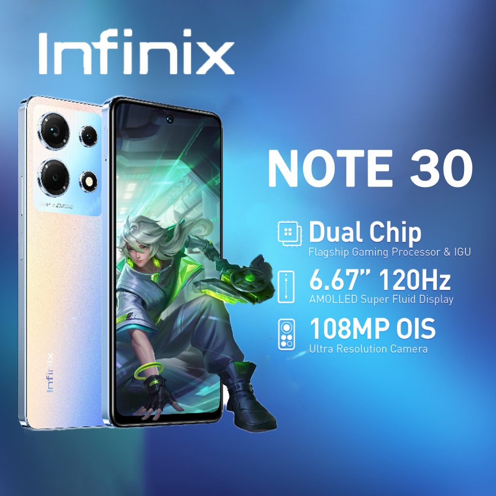 CellPhone Infinix HOT 30 2024 Original 5G Phone [6GB + 128GB] Dual