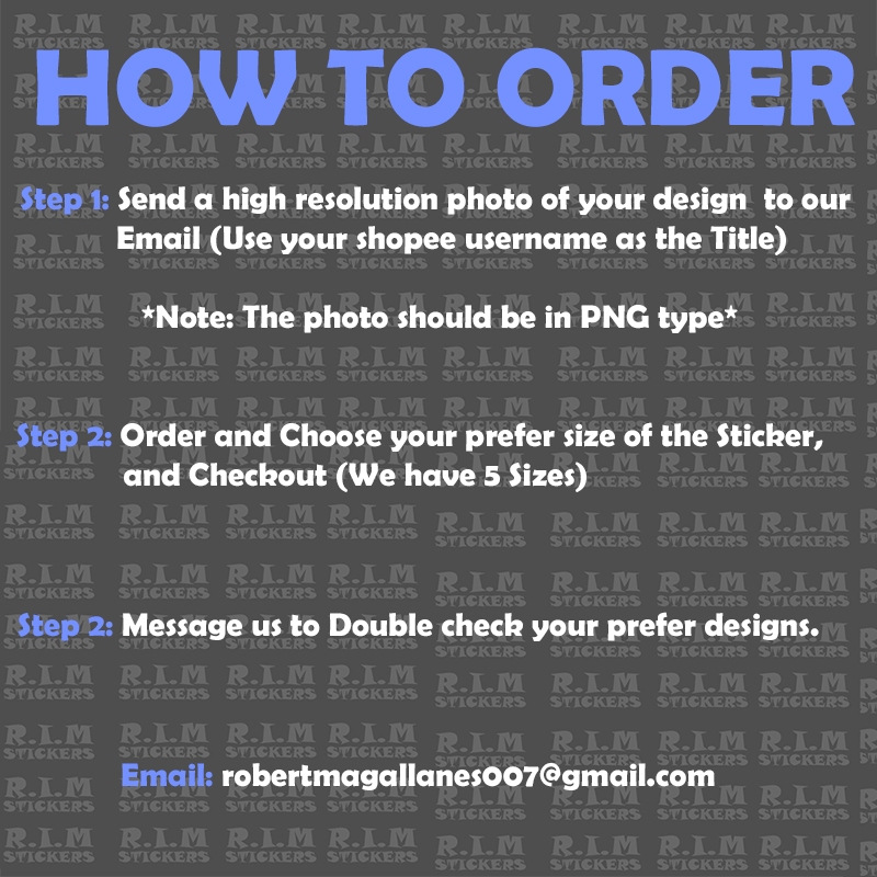 CUSTOMIZED VINYL STICKER (MAKE YOUR OWN) | Shopee Philippines