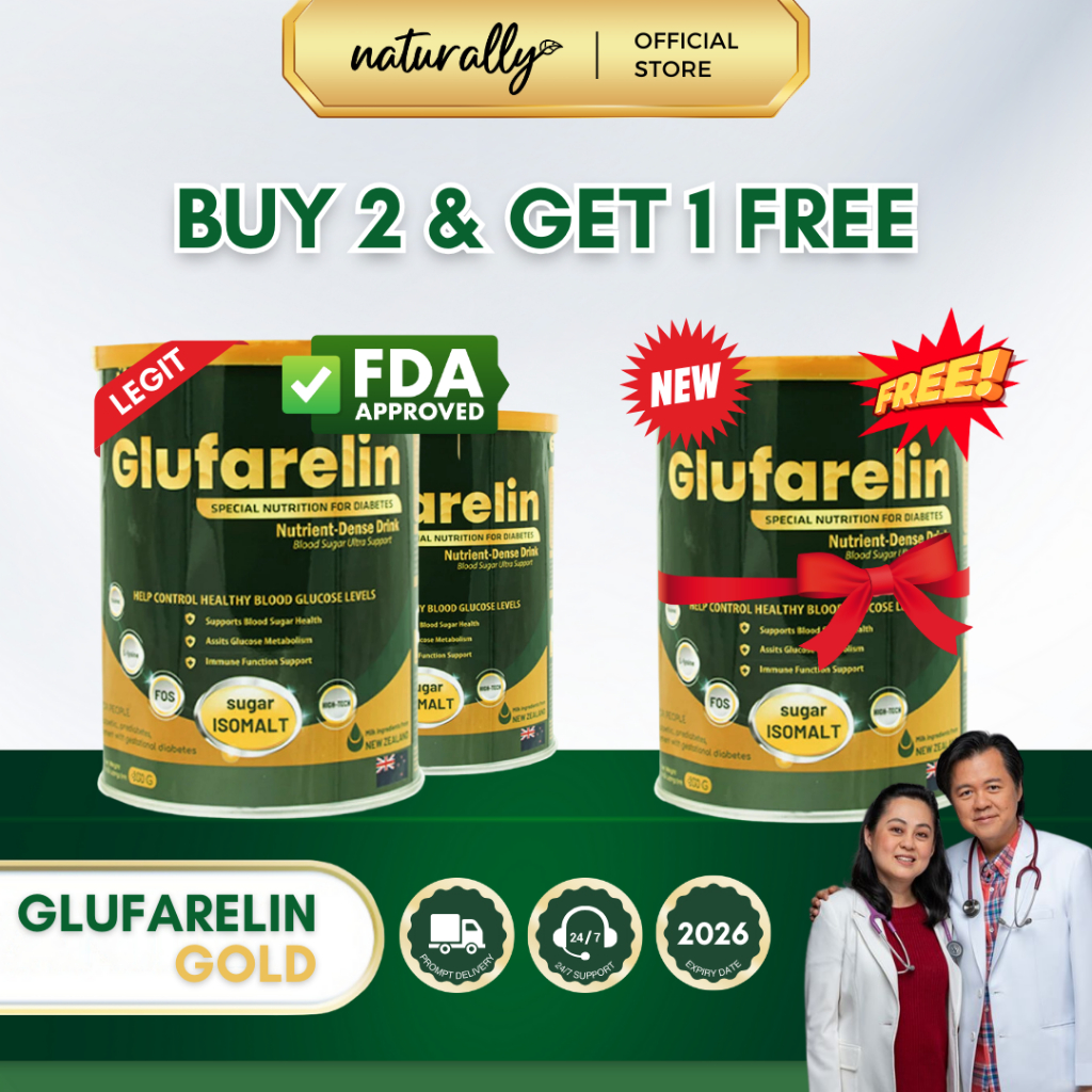 2 GET 1 Glufarelin Gold Milk For Diabetic Support Help Control Glucose ...