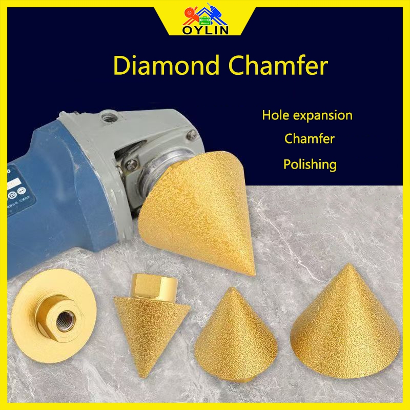 Diamond Chamfer Countersink Bits Mill Tile Cutter Angle Grinders Marble
