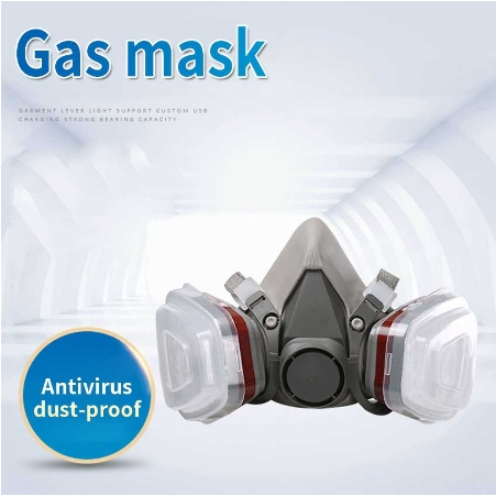 Mask Half Face Painting Spraying Respirator Gas Mask 7 In 1 Suit Safety ...
