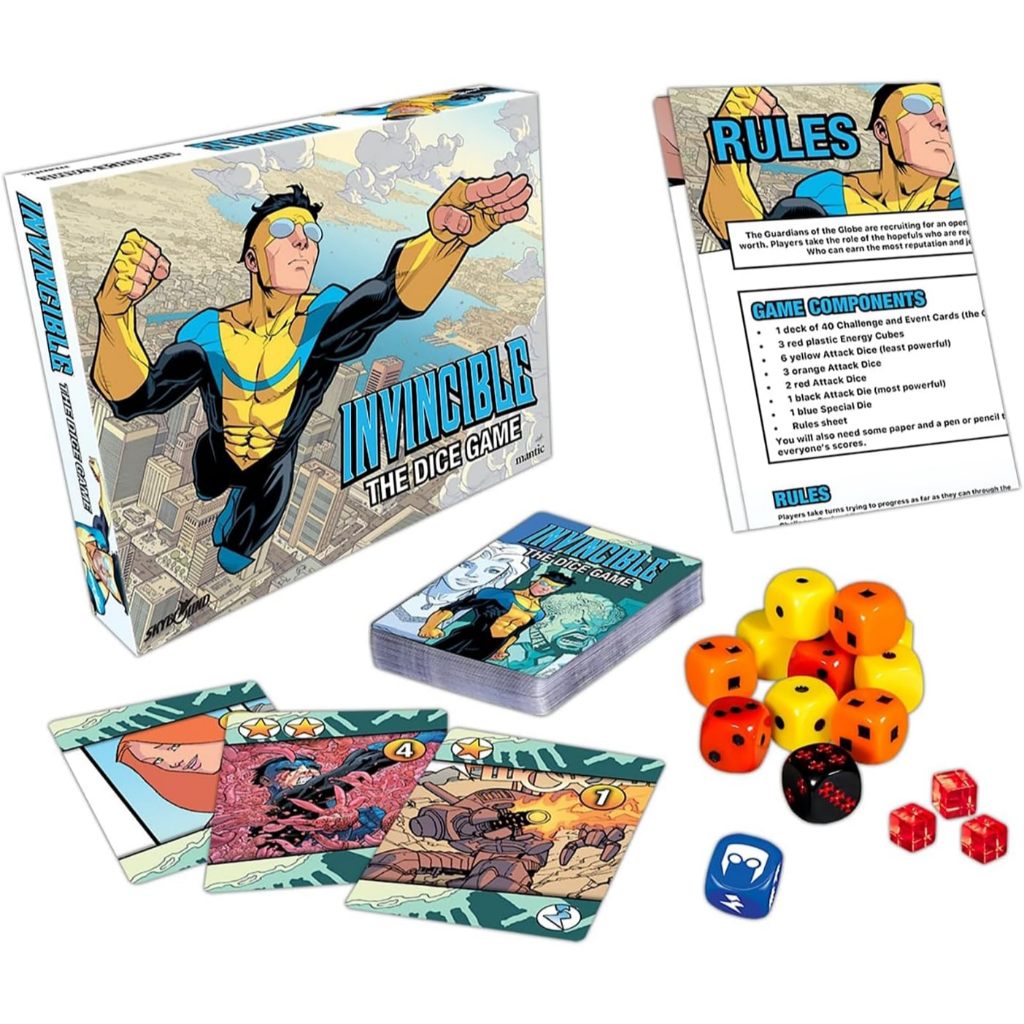 MANTIS Invincible The Dice Game Fast Paced Push Your Luck Comic Book ...