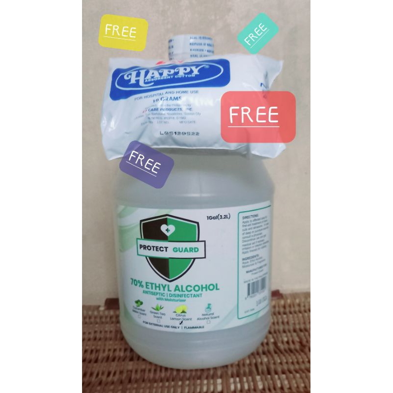 PROTECT GUARD 70% Ethyl / Isopropyl Alcohol Always with Freebies ...