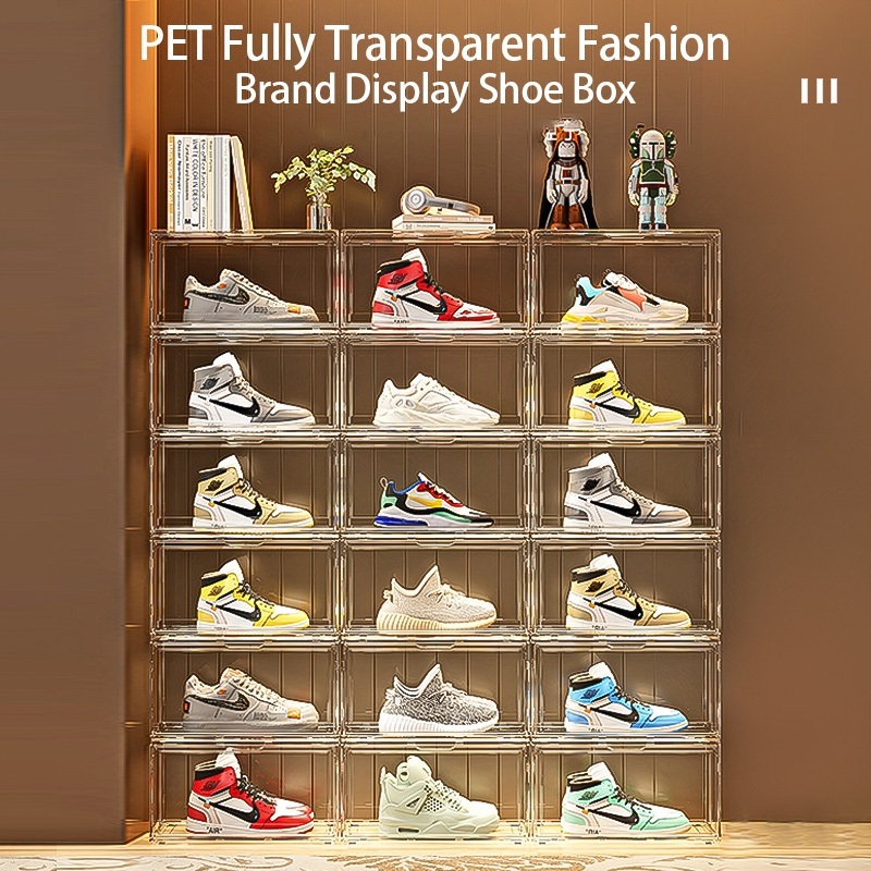 Acrylic Shoes Rack Clear Shoe Box Storage Cabinet Shoe Rack Organizer ...