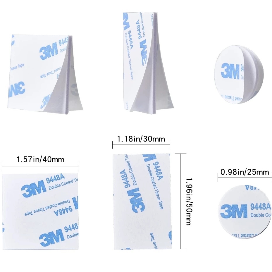 ( 10 PCS ) 3M Double Sided Foam Tape 9448A Self Adhesive Non-slip ...