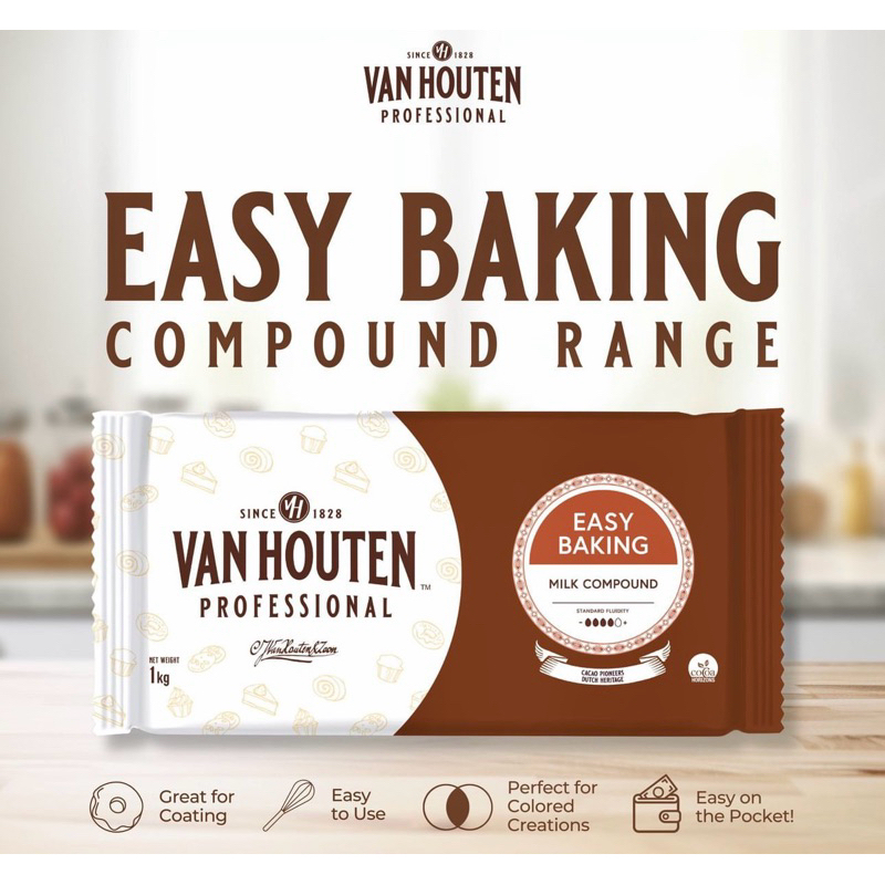 Van Houten Easy Baking Compound 1kg | Shopee Philippines